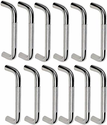 ATLANTIC Stainless Steel | Round D | Dwawer | Cabinet Handles | 8 Inch Pack of 12 Pcs Steel Cabinet/Drawer Handle