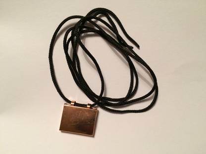 Mahasri Taweez Taveez Tabeez Charm Amulet Square Locket Pendant Metal 8MM 2x2.5cm for protection in box Copper Metal Pendant