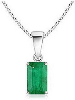 GALAXY ASTRO Silver Emerald Silver Pendant