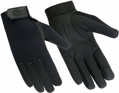 Hugger Glove Company Motorcycle Gloves with Water Resistant Neoprene Outer Riding Gloves