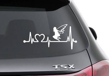 SUDARSHAN STICKER 11 cm "LOVE " - B Sides, Windows, Bumper, Hood Car Sticker - Size 11 Cm X 25 Cm Self Adhesive Sticker