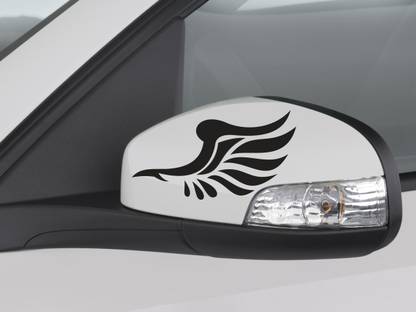 SUDARSHAN STICKER 8 cm Wing - B Sides, Windows, Bumper, Hood Car Sticker - Size 8 Cm X 15 Cm Self Adhesive Sticker