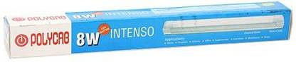 Polycab Intenso LXS"-LED Batten T5 8 Watt 1 feet Tube Light (Cool White 6500K, White) 8 W 70 cm Tube Light