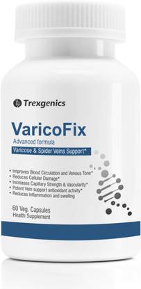 Trexgenics VaricoFix Complete Varicose Veins & Blood Circulation Formula (60 Veg. caps)