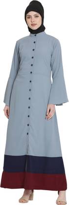 Momin Libas Polyester Solid Abaya