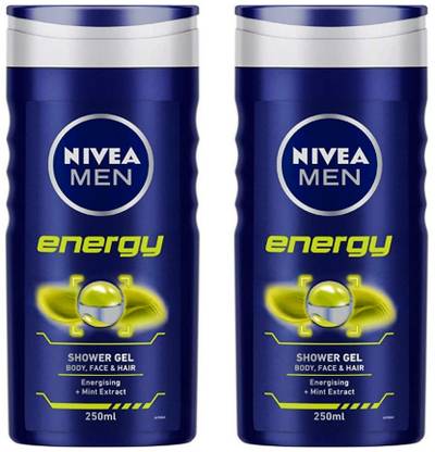 NIVEA MEN ENERGY (250 ML (PACK OF 2) SHOWER GEL #12