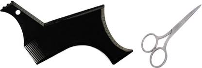 FULLY Groom Accessories Combo Of Beard Comb And Scissor, Pack Of 1