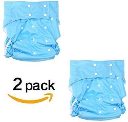 DALUCI Adult Cloth Diaper Reusable Washable Adjustable Nappy Diaper (Pack of 2) Adult Diapers - L
