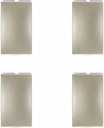 Legrand Legrand 574800 (6 A - 250 V AC) Polycarbonate Switches for Home,Kitchen & Office (Champagne,Pack of 4) 6 A One Way Electrical Switch