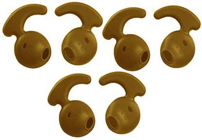 YTM 6 pcs Brown colour level u earbuds cover gold 3 pair In The Ear Headphone Cushion