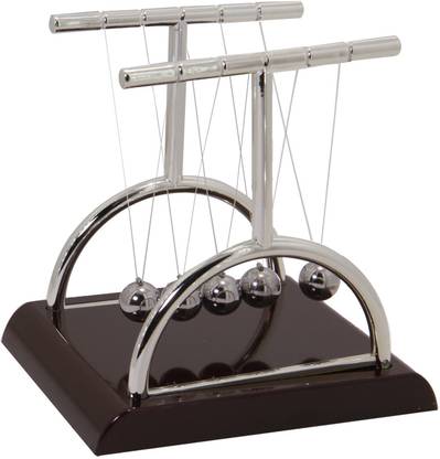 AUMNI CRAFTS Newtons Cradle Pendulum Balance Balls Physics Science Desk Gifts Decoration Toy 14x13x11cm Newton Cradle