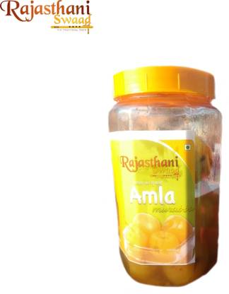 Rajasthani Swaad Handmade Amla Murabba Gooseberry Sweet Awla - Pack of 1800 gram Amla Murabba