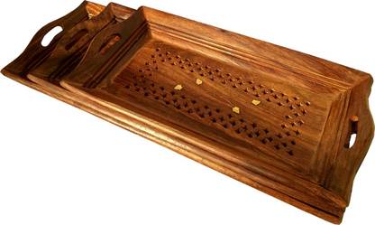 SRE Wooden Trey Set Tray Serving Set