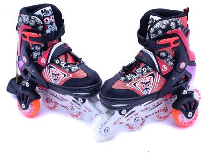 IRIS Kid's 2 in 1 Convertible, Lakoko Adjustable Roller In-line Skates - Size 3-6 UK
