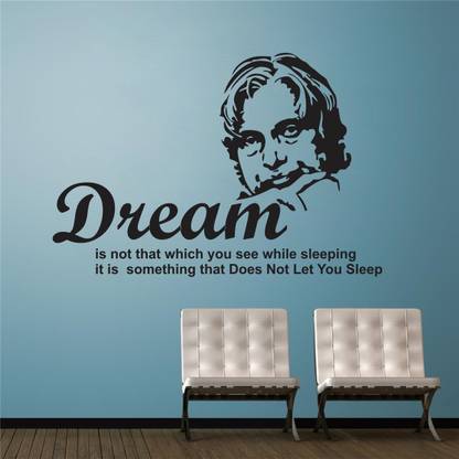 VCREATE DECOR 58 cm A.P.j Abdul Kalam Removable Sticker