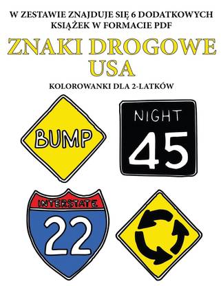 Kolorowanki dla 2-latkow (Znaki drogowe USA)