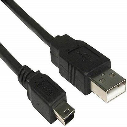 techut Micro USB Cable 2 A 1.2 m USB 2.0 A to Mini 5 pin B Cable for External HDDS/Card Readers/Charging Cable/ for PS3 Controller, Digital Camera, MP3 Player
