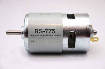 Creative Tech Powerful Dc Electric 775 Motor For Drill 12V 24V Brush Lawn Motor (Multicolour) Electronic Components Electronic Hobby Kit