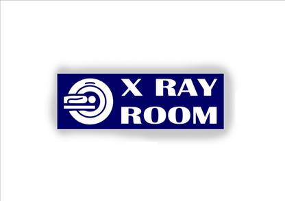 signEver X Ray Room Sign Stickers For Hospital Pharmacy Medical College color-Blue,White (30 x 10 cm) Emergency Sign