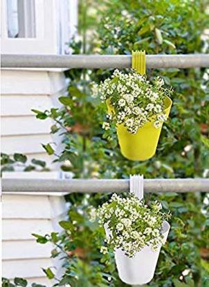 Hridaan Garden And Balcony Decorative Hanging Railing And Table Flower Planter Pot Big Set Of  Plant Container Set Price In India Buy Hridaan Garden And Balcony Decorative Hanging Railing - Hanging Plants For Balcony In Hindi