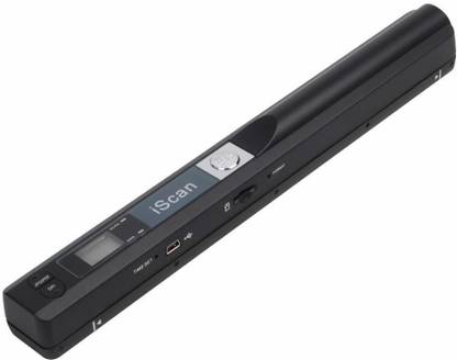 microware iScan Portable Handheld Wand Wireless Document & Image Scanner A4 Size 900DPI JPG/PDF Formate LCD Display for Business Reciepts Books etc. Cordless Portable Scanner