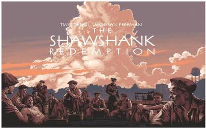 The Shawshank Redemption Movie Poster For Room With Gloss Lamination M18 Paper Print