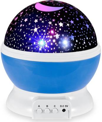 Fulkiza Night Light Projector 360 Degree Romantic Room Rotating Star Projector Starry Night Lamp