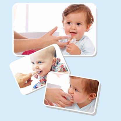 LuvLape Baby Finger Tooth Brush with Holder Toothbrush Non-Toxic Extra Soft Toothbrush Soft Toothbrush