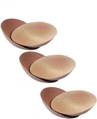BOLDNYOUNG 3 pairs Round Soft Bra Inserts Pads ( Pack of 3 , One Pair) Cotton Cup Bra Pads