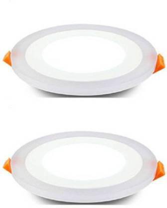 AKSHAT Hot Sale Round WHITE + PGB LED Panel Light 12W Recessed Ceiling Lamp