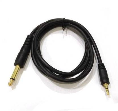techut Mono Audio Cable 1.5 m 3.5 MM to 6.5 MM Cable p38 Stereo Male 6.3 mm to 3.5 mm Stereo EP Male Digital mic Cable for Amplifier DJ Console, Mixers and Guitar