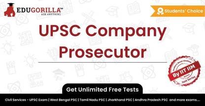 EduGorilla UPSC Company Prosecutor