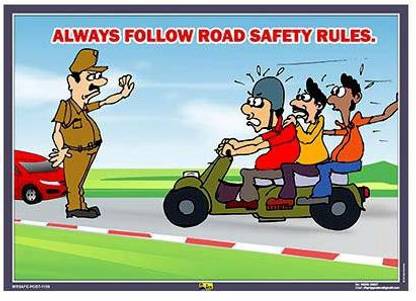Mr. SAFE Always Follow Road Safety Rules Emergency Sign