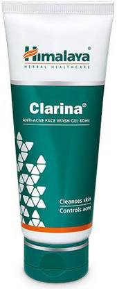 HIMALAYA Clarina ANTI-ACNE FACE WASH GEL Cleanses skin, controls acne face wash 60 ml Face Wash