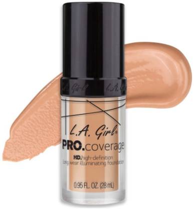 L.A. Girl Pro Coverage Illuminating Liquid Foundation - Porcelain (28ml) Foundation