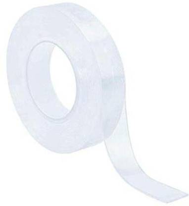 newebit Reusable Adhesive Silicone Tape, Multi-Functional Anti-Slip Double Sided Sticky Strips, Double Sided Adhesive Tape Clear Transparent tape 3 m Double-sided Tape