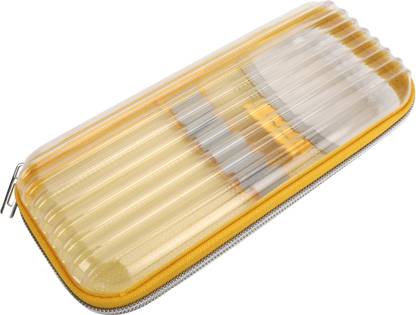 QIPS TRANSPARENT TRANSPARENT Art Plastic Pencil Box