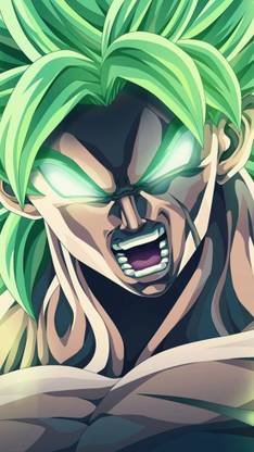 broly poster for room wall dragon ball z poster for room(no need of double side tape) Paper Print