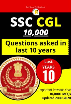 SSC CGL BOOKS - 10,000 GK Previous Year Question (2009-2020)