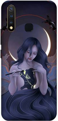 SSMORYA Back Cover for Vivo Y19 Girl Printed Back Cover