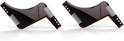 VERBIER Set Of 2 Beard Comb Shaper For Boys Use For Beard Styling , Pack Of 1