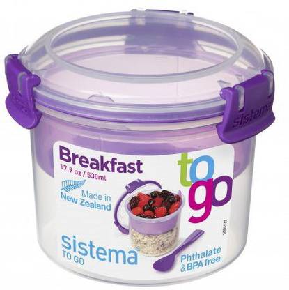 Sistema Salad To Go, 1.1L MultiColoured 1 Containers Lunch Box