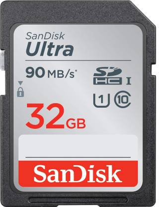 SanDisk SDSDUNR-032G-GN6IN Ultra 32 SDHC Class 10 90 Mbps  Memory Card Compatible with Camera