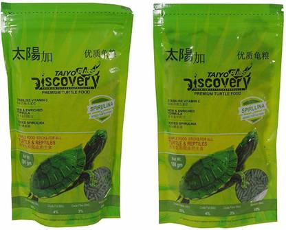 TAIYO Pluss Discovery Turtle 100gm Pouch (Pack of 2) 0.2 kg (2x0.1 kg) Dry Young Turtle Food
