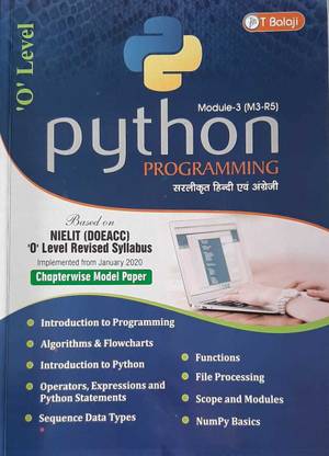 O Level PYTHON PROGRAMMING Module-1(M3-R5)