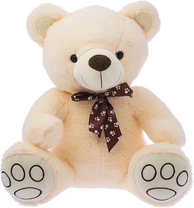 sirG Stuffed Beige Teddy Bear with ribbon  - 85 cm