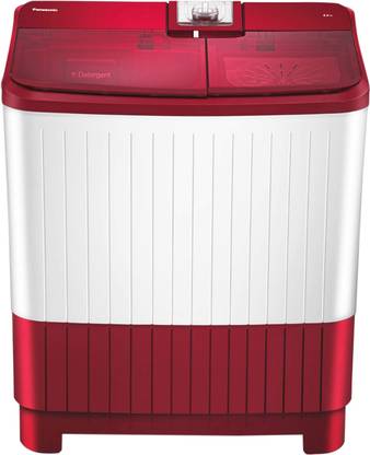 Panasonic 8 kg Semi Automatic Top Load Washing Machine Red, White