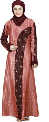 Panache The Abaya Couture Cotton Blend Printed Abaya With Hijab