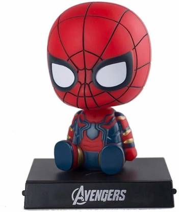 Bubu Spidermen Bobble Head - Action Figure with Mobile Holder for Car Dashboard and Office Desk