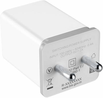 वोज़्क OP52CCIN 10 W 2 A Mobile Charger मोबाइल चार्जर
